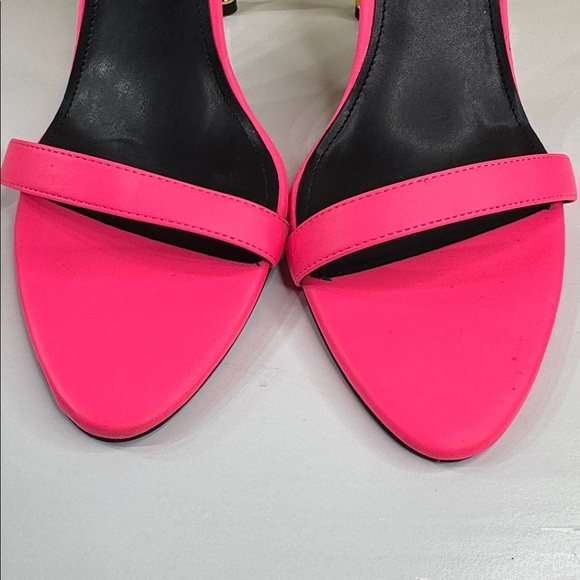 Nine West • Women's Reina Heeled Sandal • Neon Pink • Size 9.5 • - Picture 4 of 17